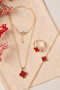 Heliophilia Silver Conjunto de Collar, Pulsera y Anillo Dorado CSET9837